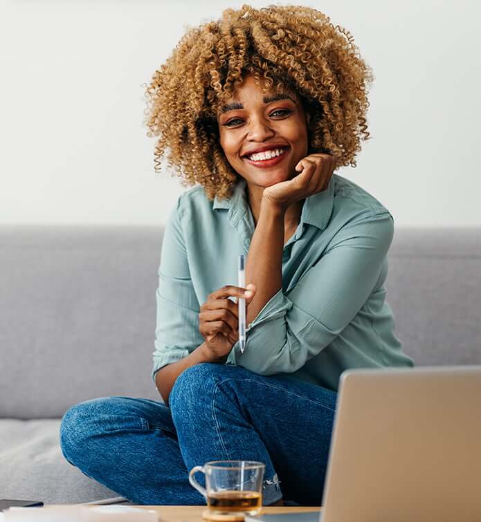 smiling woman