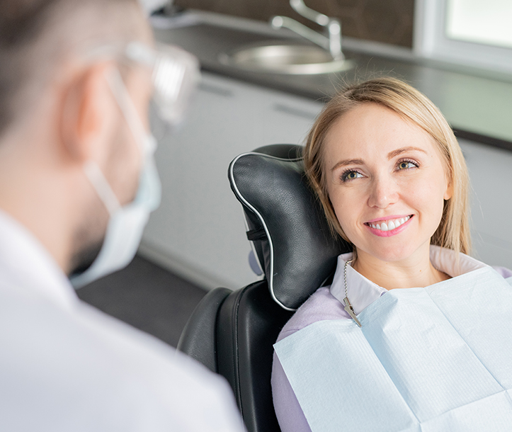 woman at the dentist