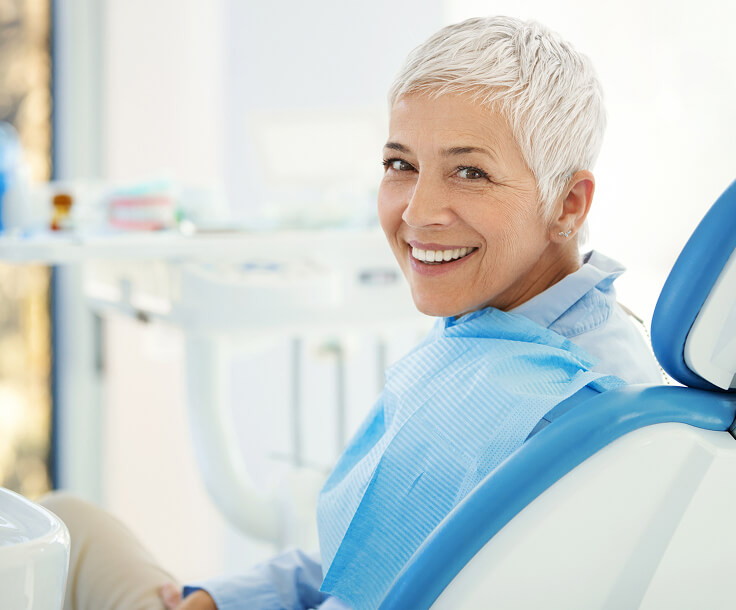 woman at the dentist