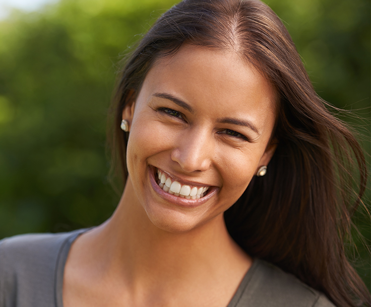 young woman smiling